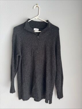 Lou & Grey size medium tunic style sweater. Dark grey